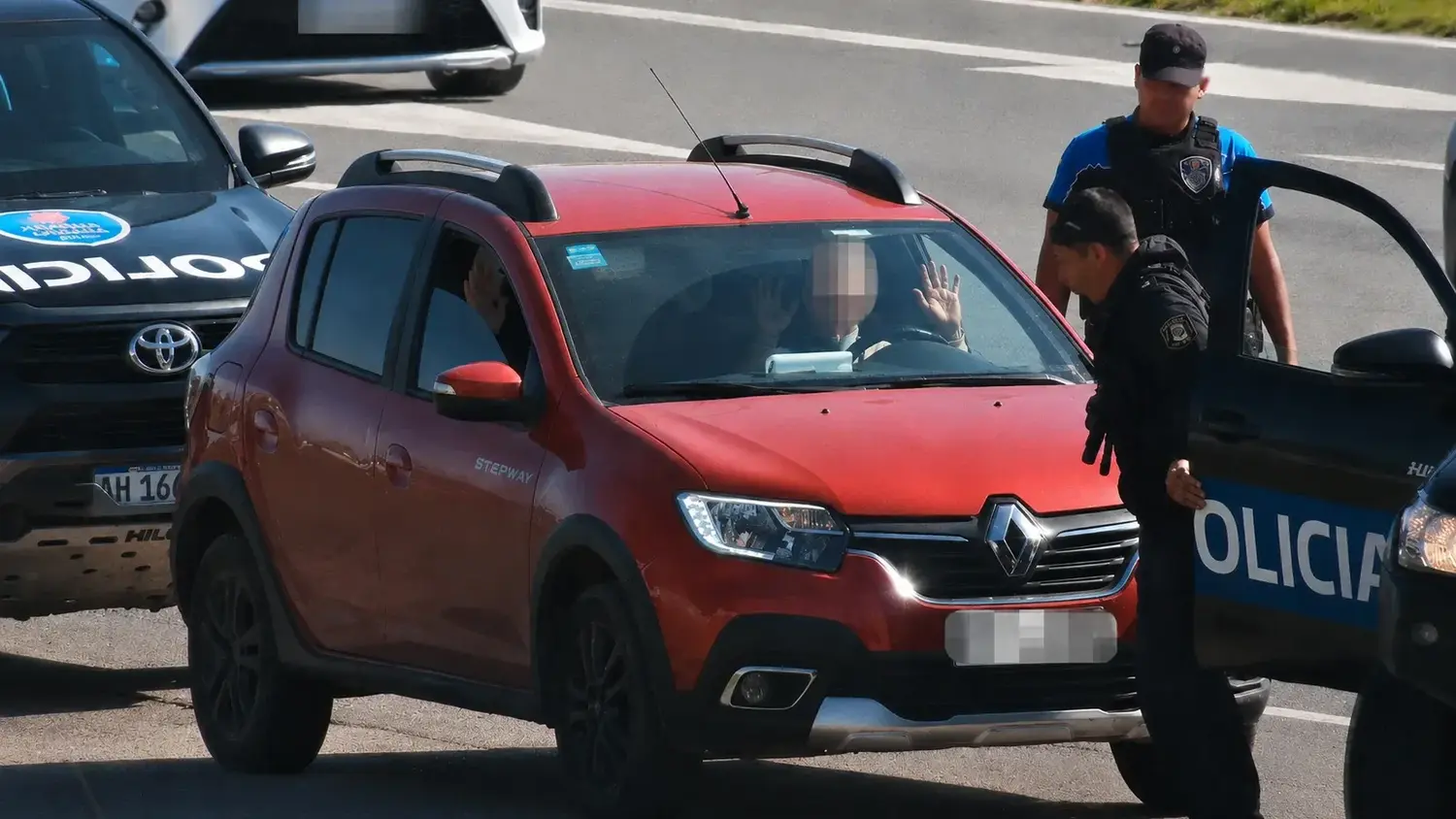 Los interceptaron en la Panamericana, a la altura de Del Viso.