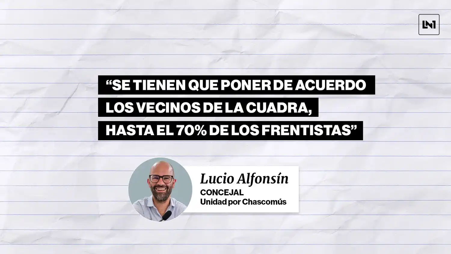 Lucio Alfonsín detalló la propuesta innovadora que quieren desarrollar en Chascomús