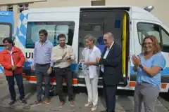 Kreplak entregó una ambulancia y firmó la prórroga del financiamiento a la terapia intensiva pediátrica