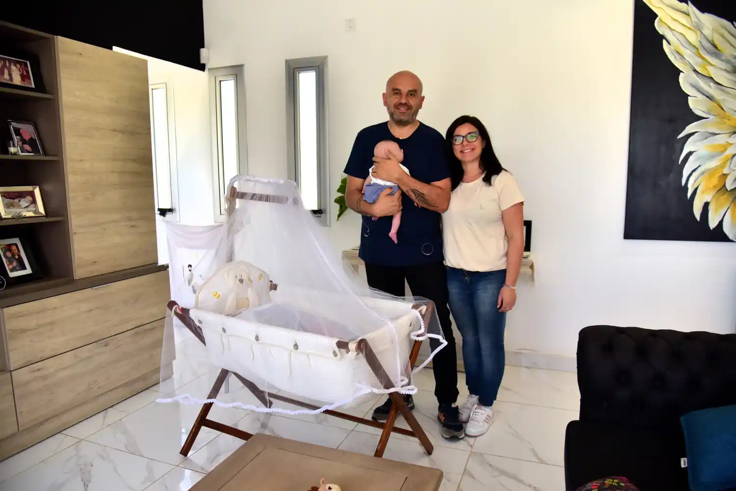 dia de la madre antonela con su marido y juan