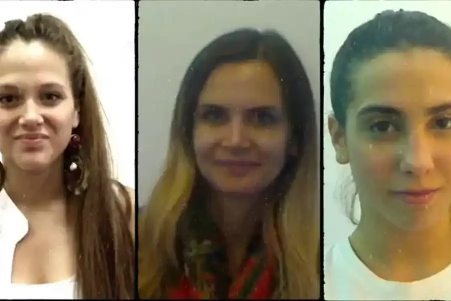 Bárbara Vélez, Amalia Granata y Cintia Fernández.