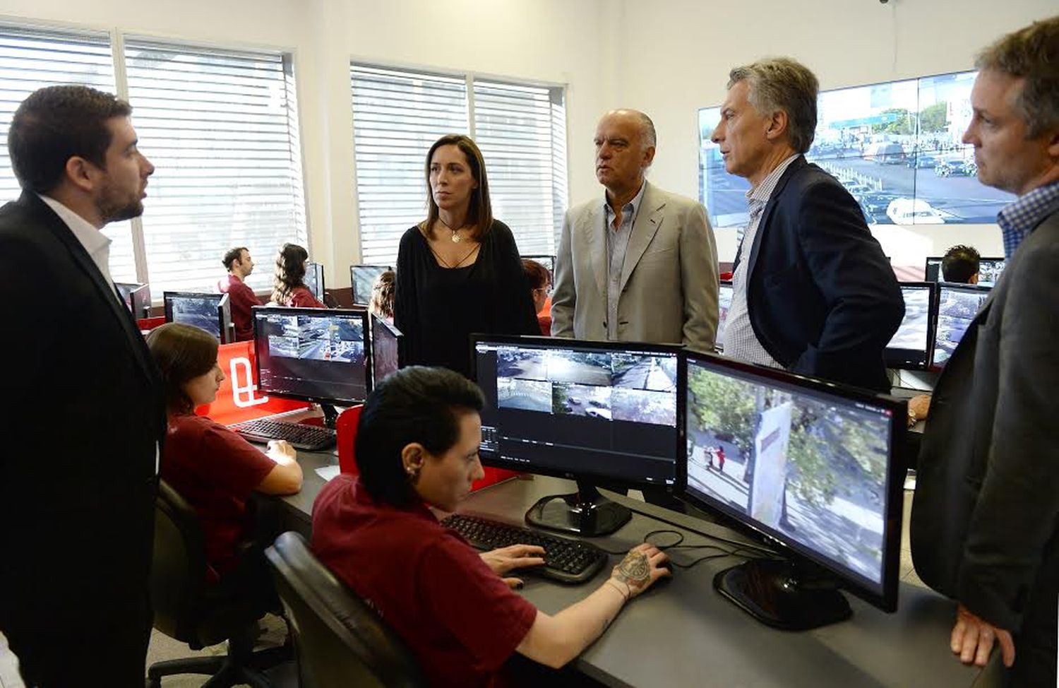 Macri y Vidal supervisaron el funcionamiento del SAME en Lanús 