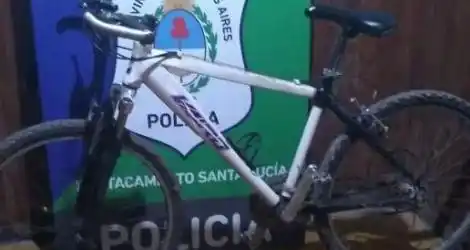 Bicicleta encontrada en zona rural de Santa Lucía