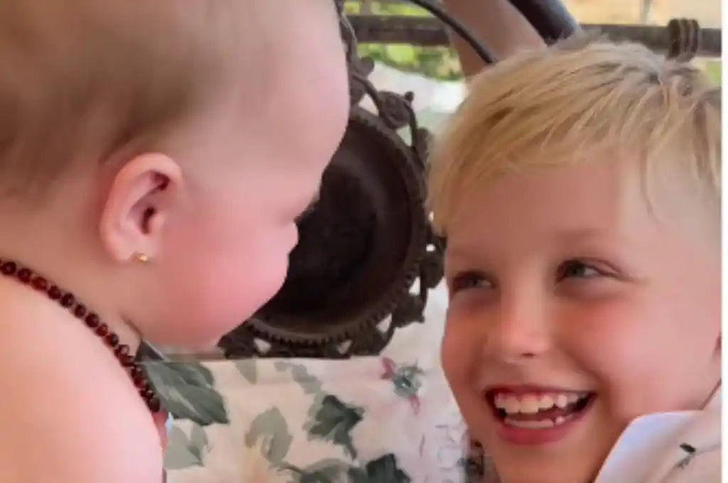 Milenka junto a Mirko