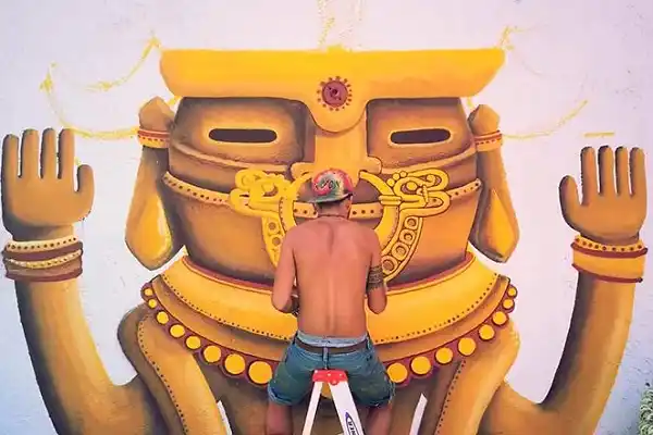 Gualeguaychuense viralizó las redes sociales con su arte