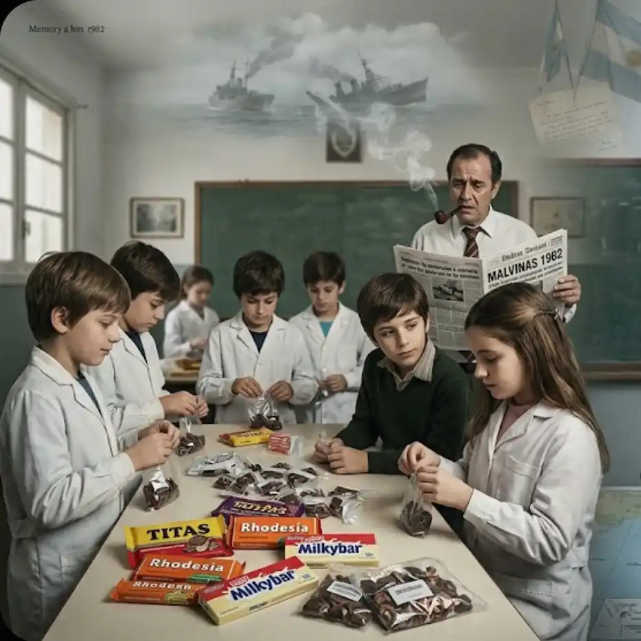 Malvinas. El recuerdo, los barcos, chocolates y frío.