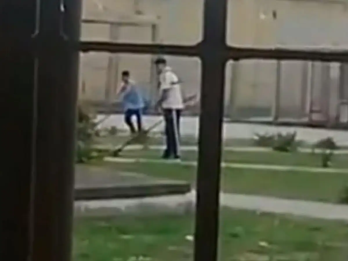 Filmaron a los rugbiers que mataron a Báez Sosa cortando el pasto en la cárcel