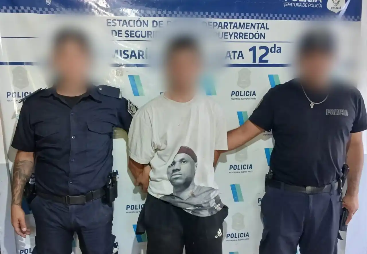 En el hecho, que se registró en Brasil entre Moreno y Belgrano, actuó personal del Comando de Patrullas y del Gabinete Técnico Operativo de la Comisaría 12.