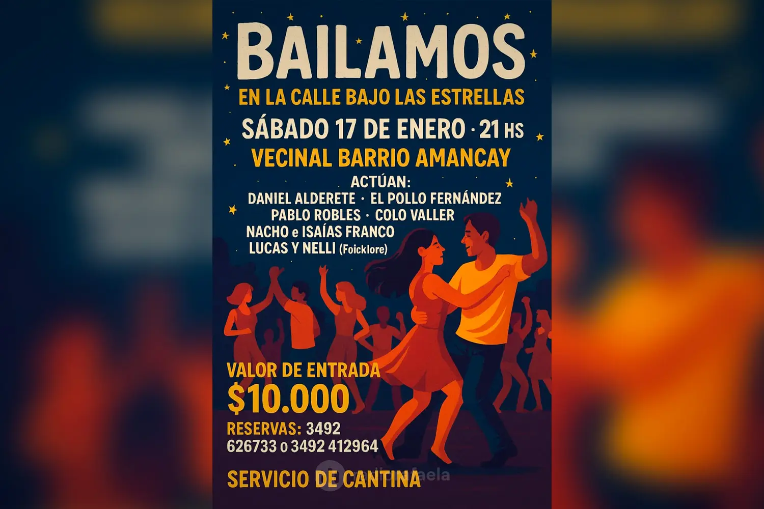 Daniel Demarchi - Presidente vecinal | Baile bajo las estrellas en el barrio Amancay / Actualidad del barrio Amancay