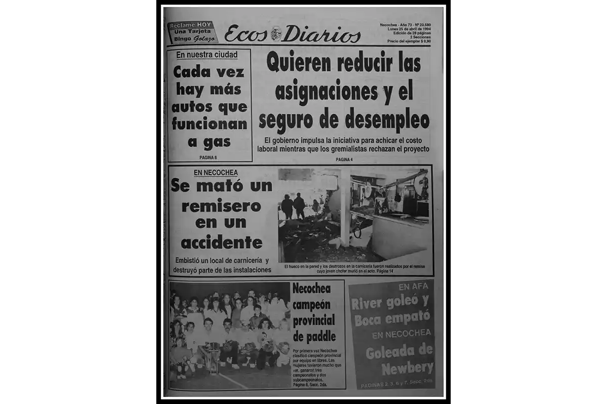 TREINTA AÑOS: Lunes 25 de abril de 1994