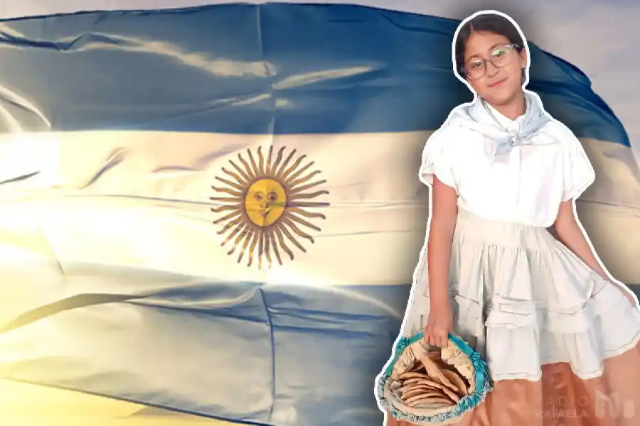 Una niña rafaelina salió a repartir tortas fritas por el Día de la Tradición: “Mi mamá me dio la idea”