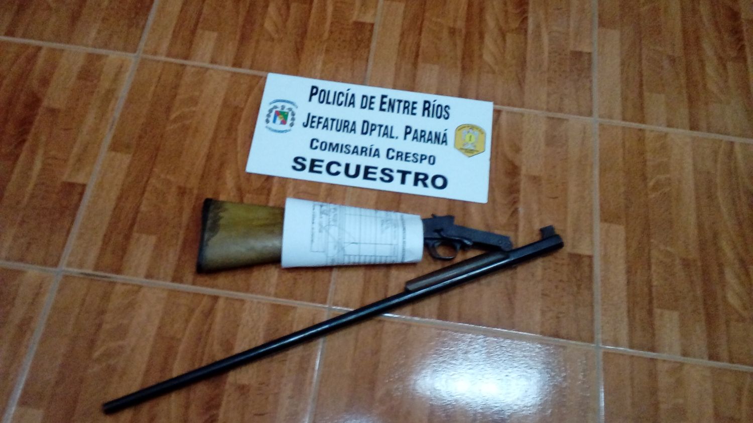 Secuestran un arma de fuego en el marco de una denuncia de violencia familiar