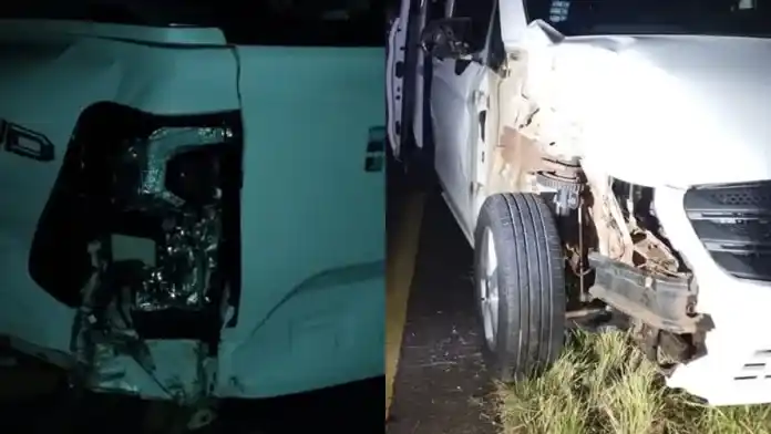 Un ciervo suelto provocó un fuerte choque en Ruta 14