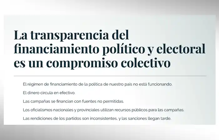ONGs piden financiamiento transparente para las próximas elecciones