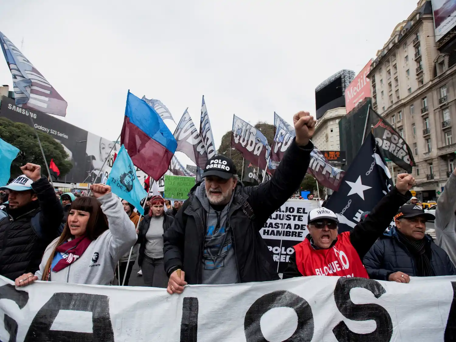 Las marchas en el centro porteño serán a las 16.00. Foto: Archivo.