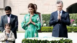 Macri rindió homenaje a Mahatma Gandhi
