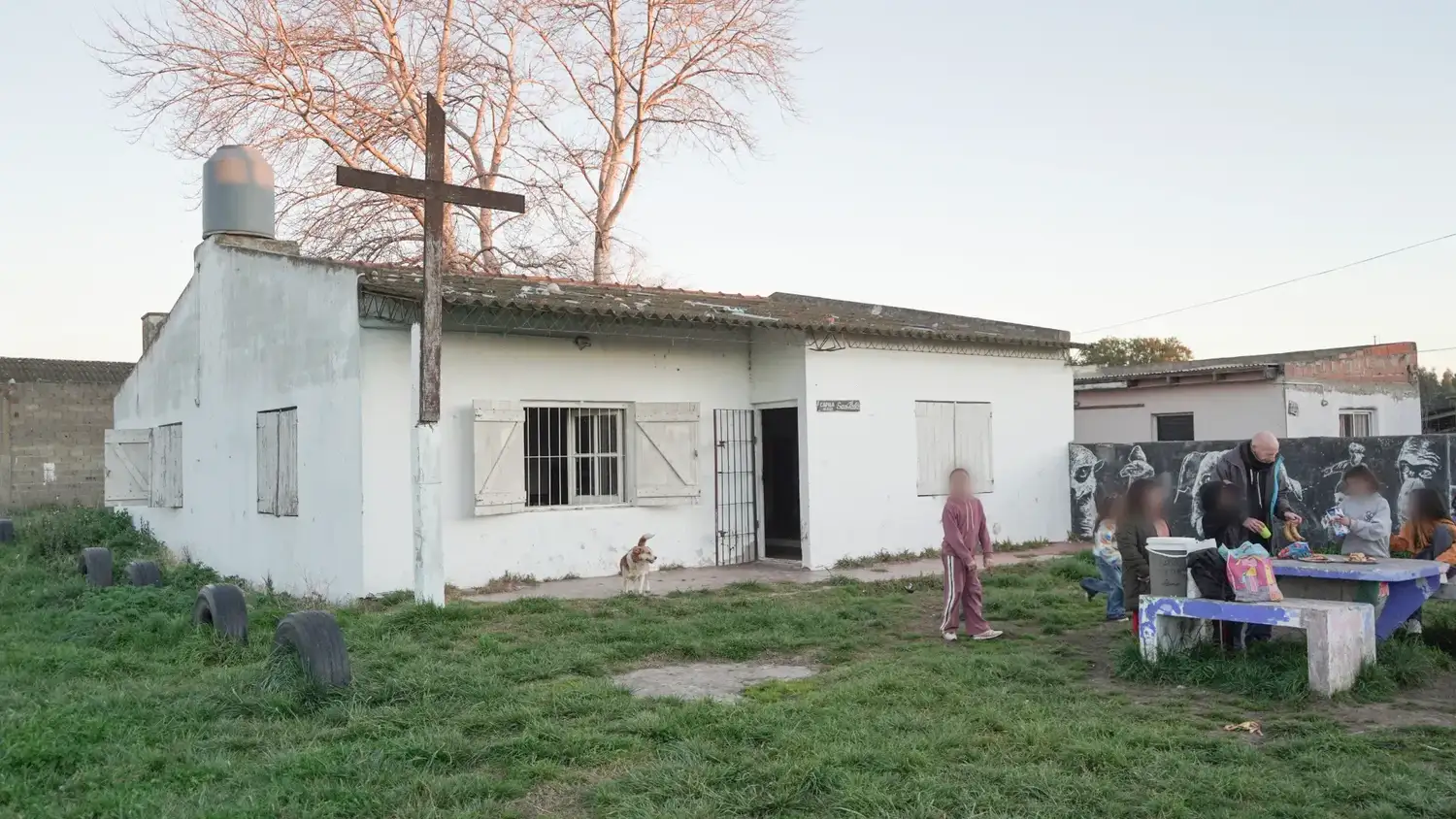 Sede. De la Capilla San Pablo, en calle 88 al 1500, del barrio Los Álamos, de Necochea