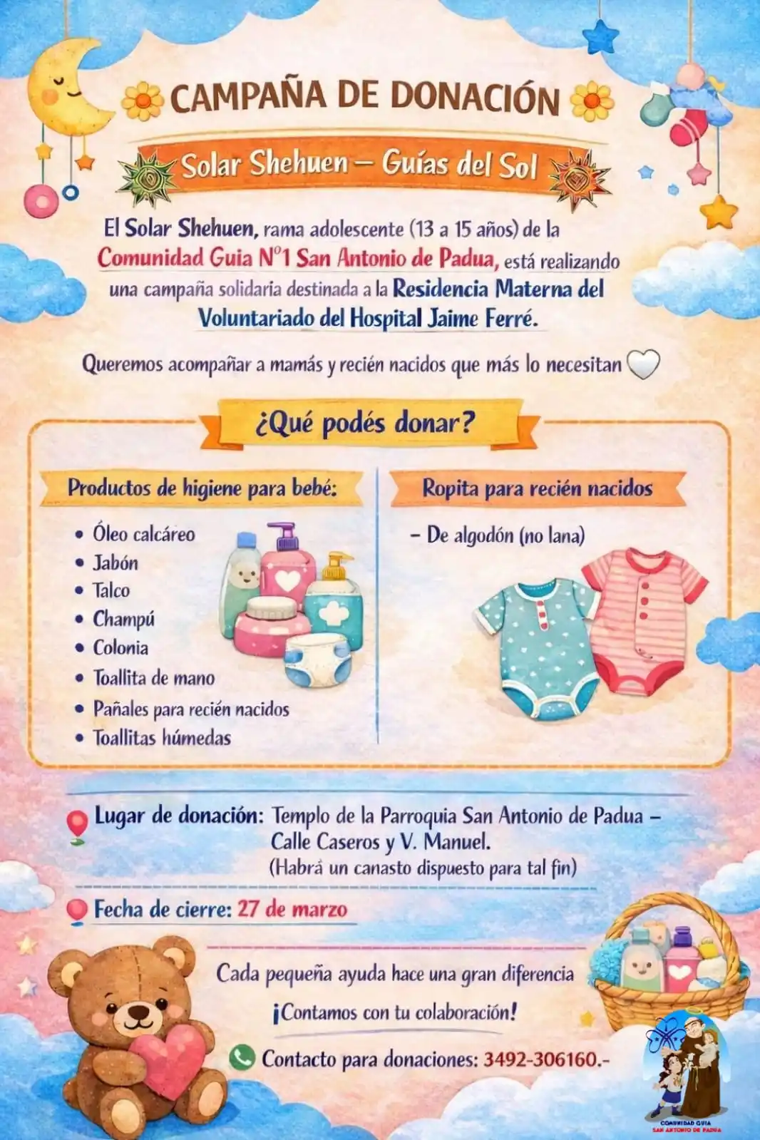 Acción solidaria y apertura de inscripciones en la Comunidad Guía San Antonio de Padua - 4