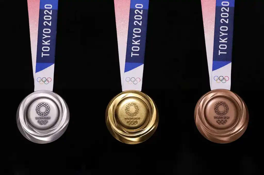 Las medallas de los Juegos Olímpicos están hechas con material reciclado