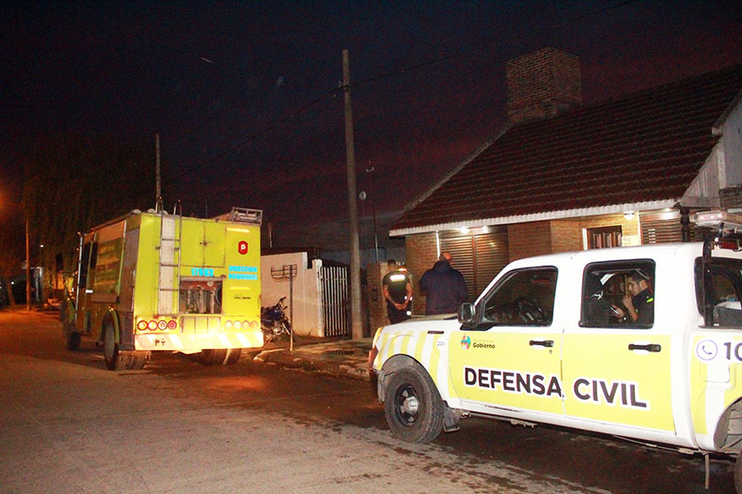 El fuego generó daños en una vivienda de Quequén