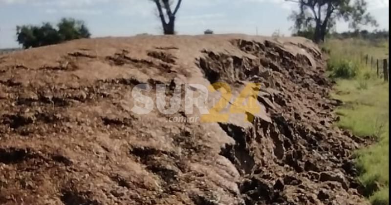 Se robaron el plástico completo de un silobolsa 