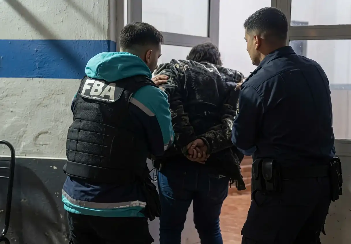 El violento sujeto fue detenido en el interior de la vivienda del barrio Regional.