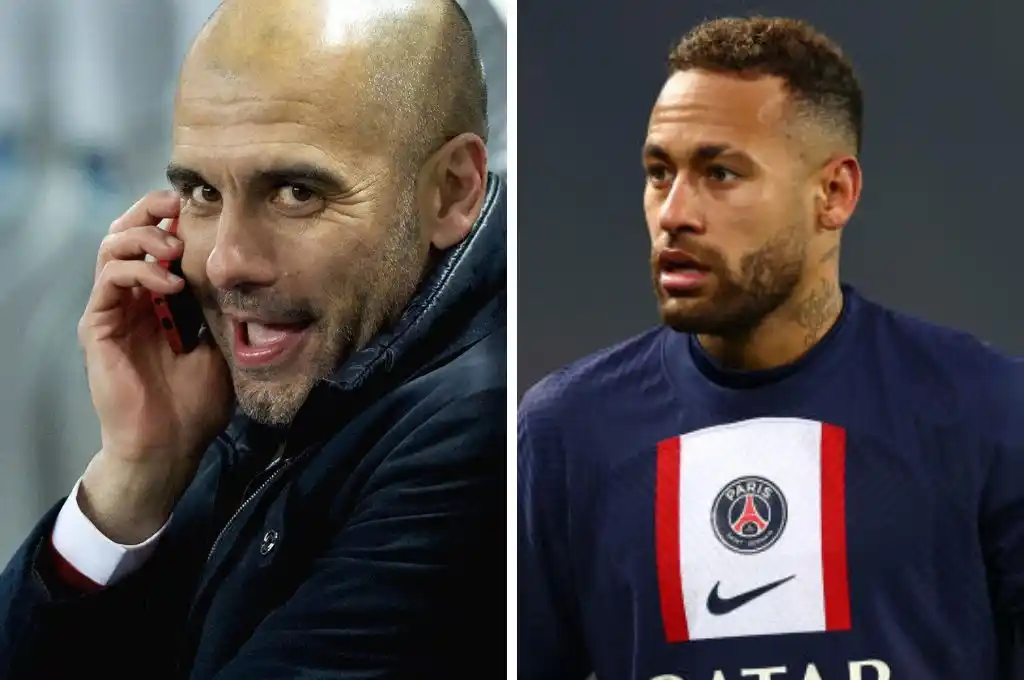 Pep Guardiola va por todo: llamó personalmente a Neymar para que juegue en el Manchester City