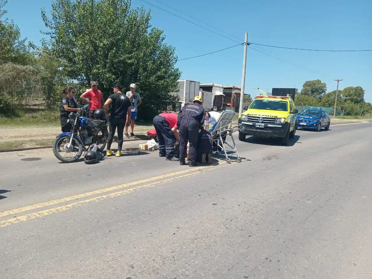 Motociclistas de Murphy se accidentaron en Venado Tuerto