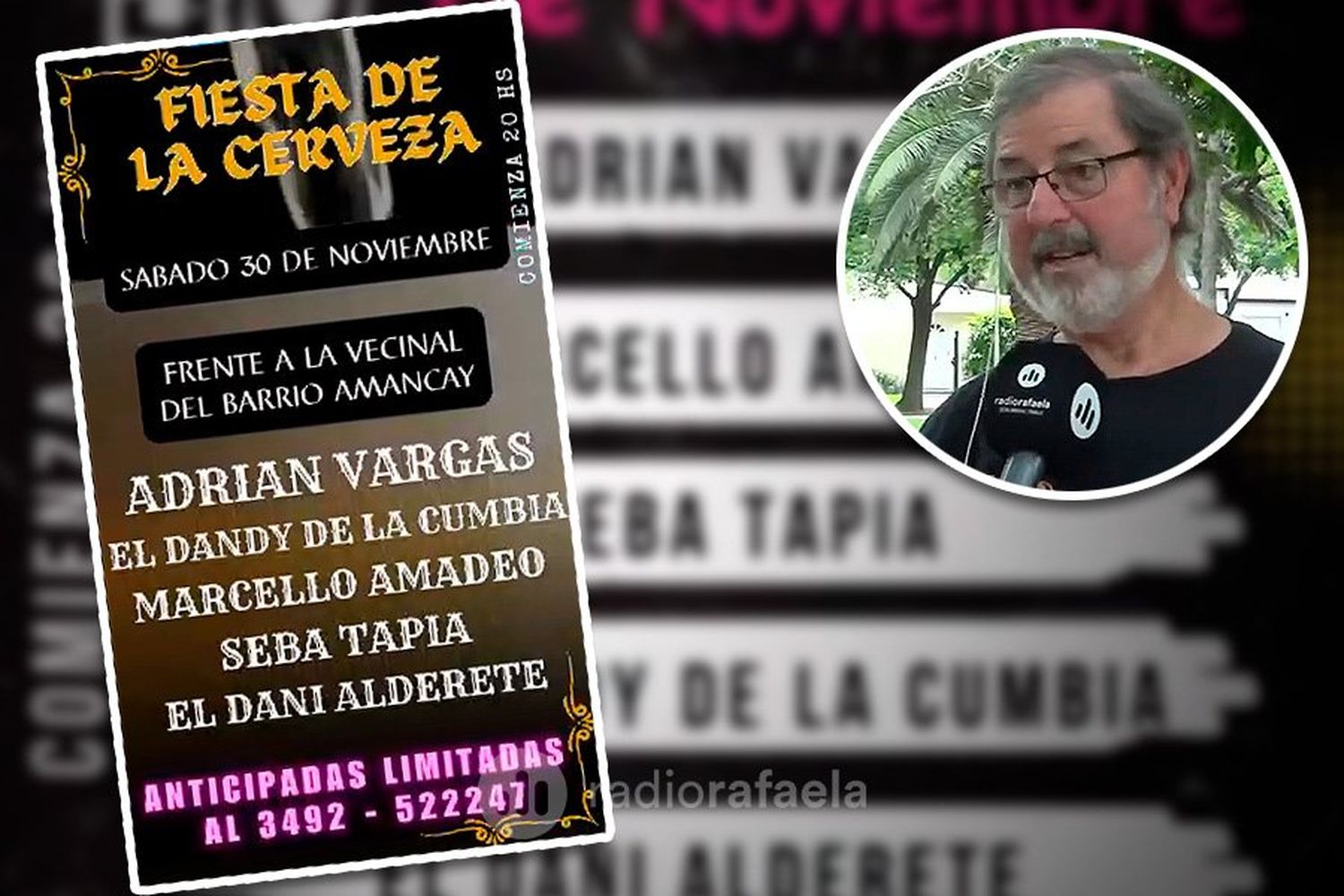 Noche a pura birra y cumbia en el barrio Amancay: “Para disfrutar de buena música y compañía”