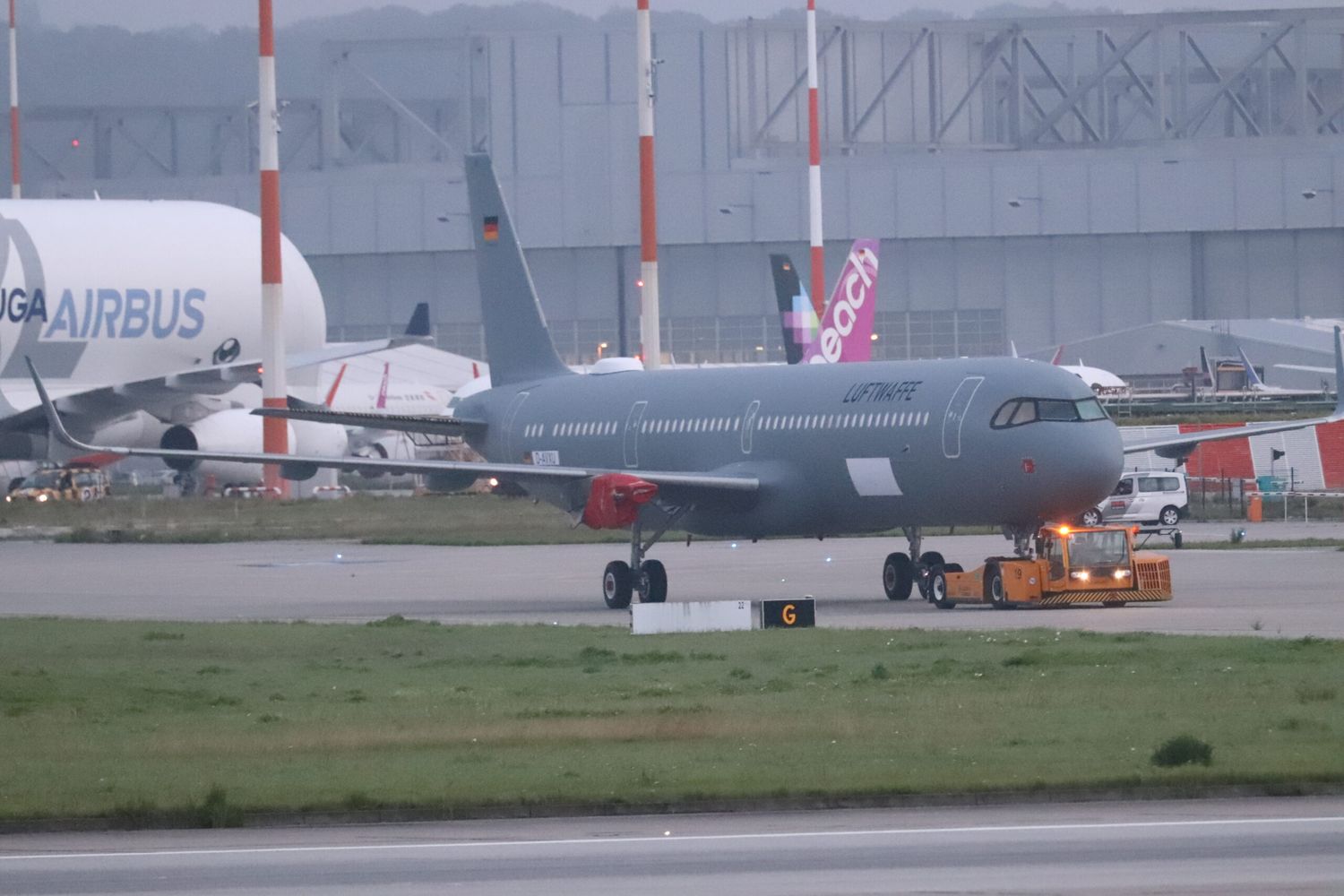 Se pudo ver el primer A321LR con los colores de la Luftwaffe