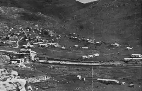 Grupo de viviendas donde vivían con sus familias los trabajadores de la cantera "San Luis".