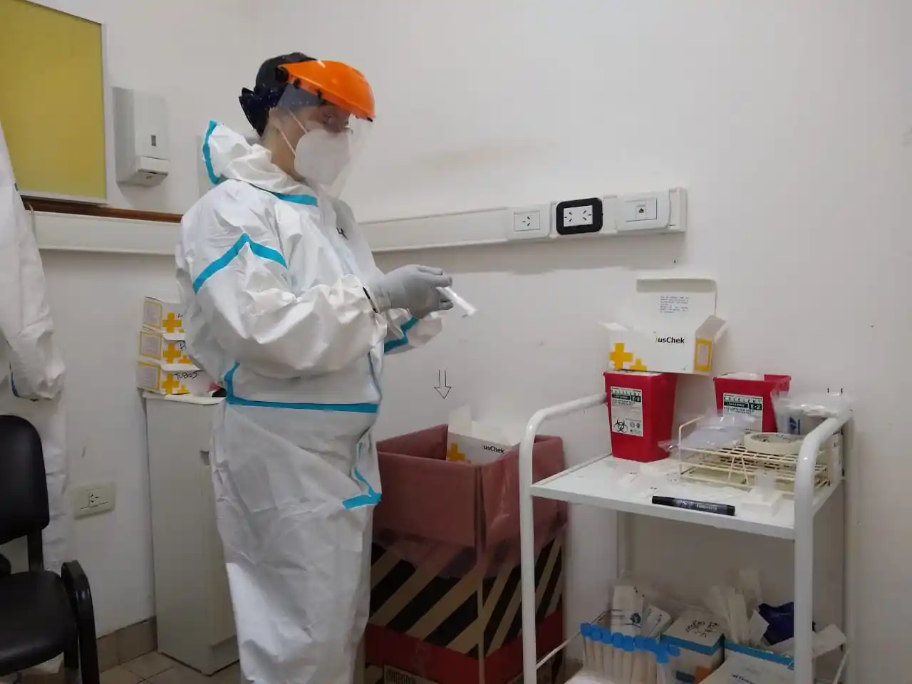 Alrededor de 200 hisopados en el primer día de Andar: cerraron antes el ingreso por la cantidad de personas esperando