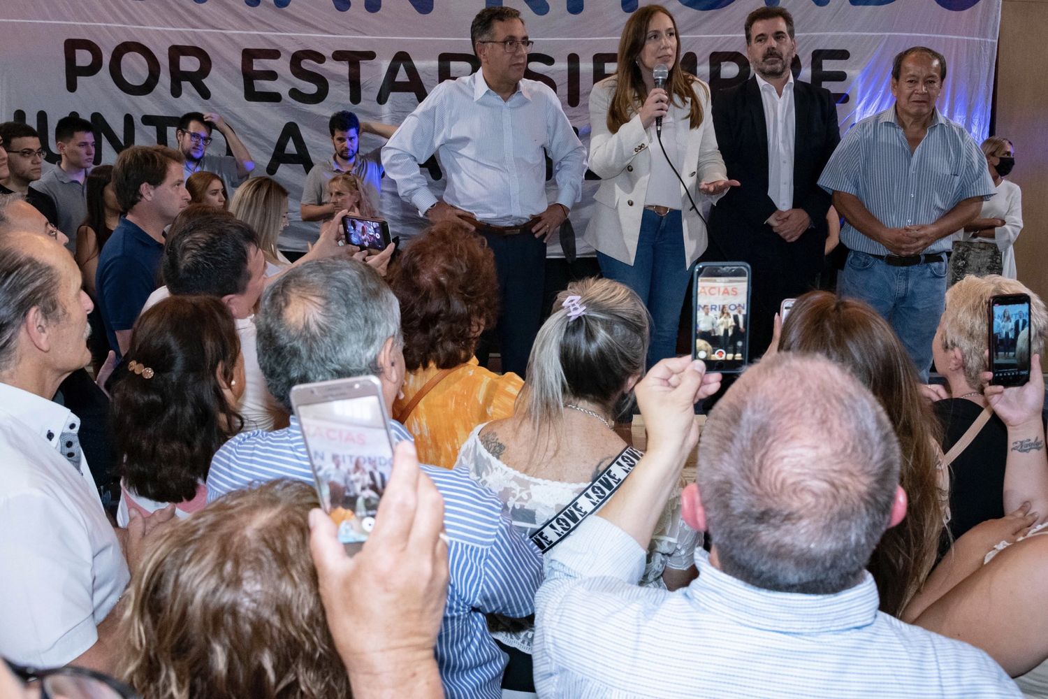 Vidal volvió a la Provincia y se mostró en La Matanza para impulsar a Ritondo de cara a la gobernación en 2023