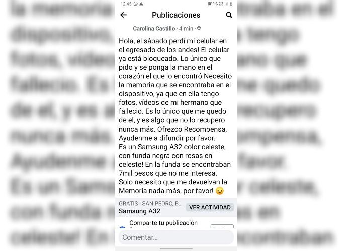 “Ofrezco recompensa”