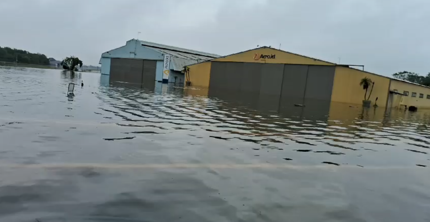 Por las inundaciones, el Aeropuerto de Porto Alegre suspende operaciones