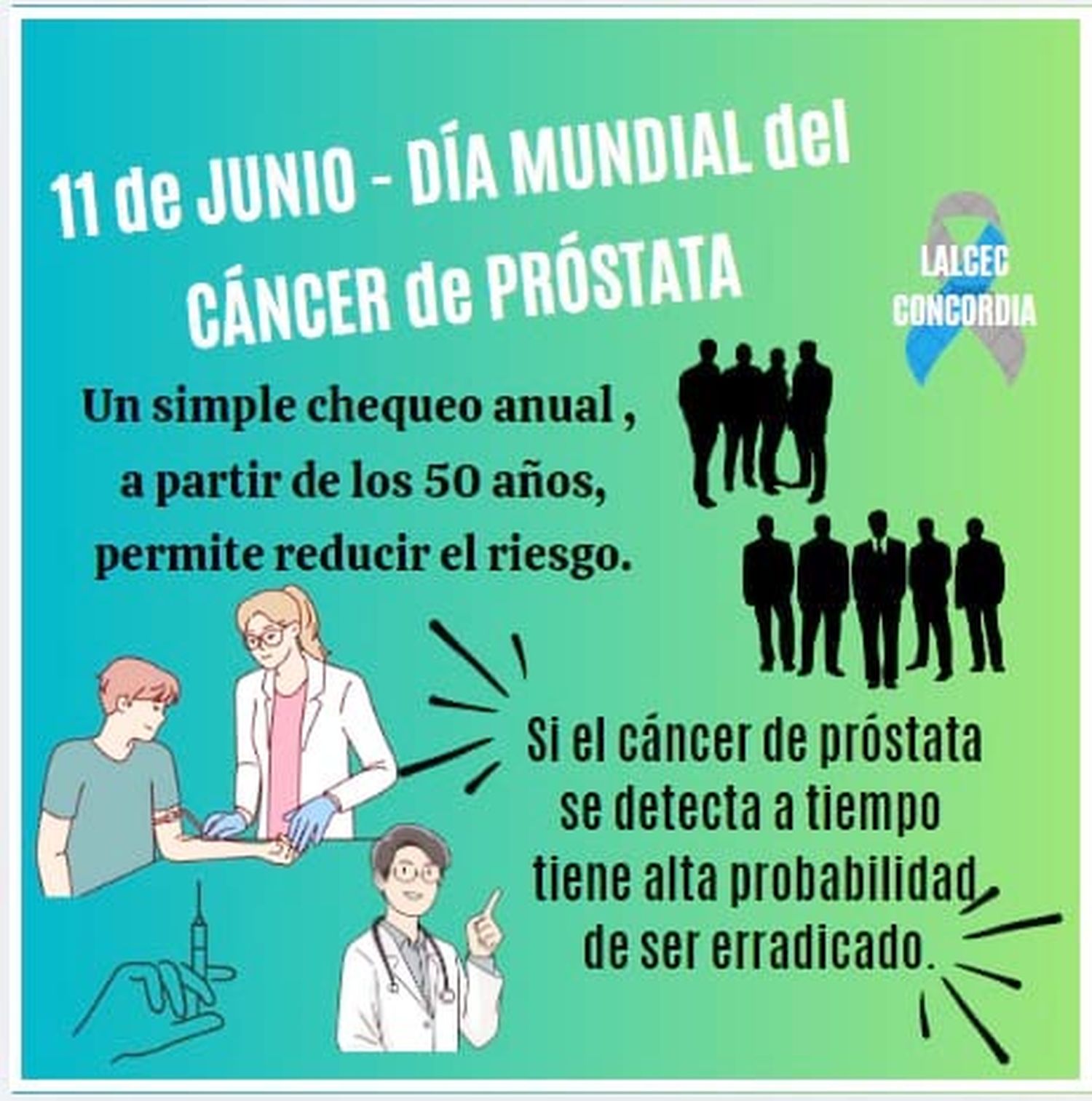 Campaña de prevención del Cáncer de Próstata en LALCEC Concordia