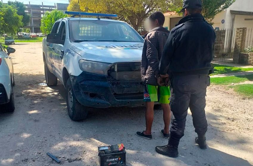 Robo en un playón de secuestro Municipal