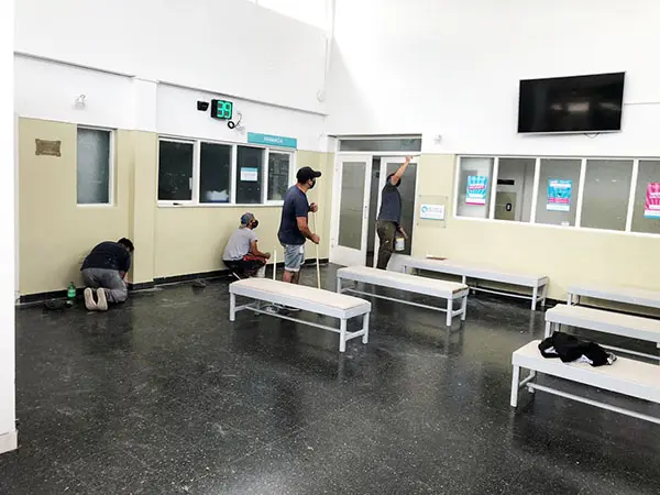Realizan trabajos de pintura en el hospital municipal “Gaspar M. Campos”