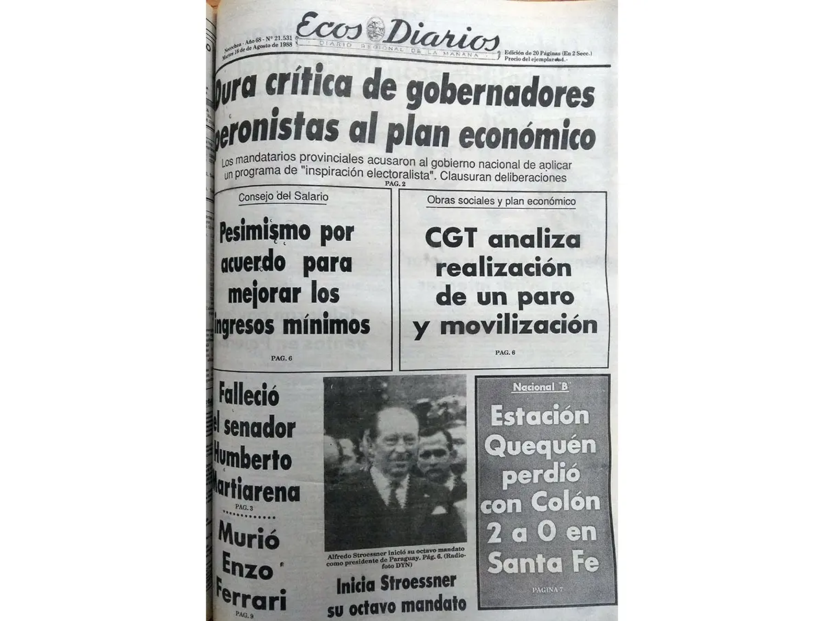 Martes 16 de agosto de 1988