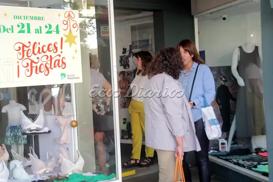 Intenso. Fue el movimiento de ayer en el centro