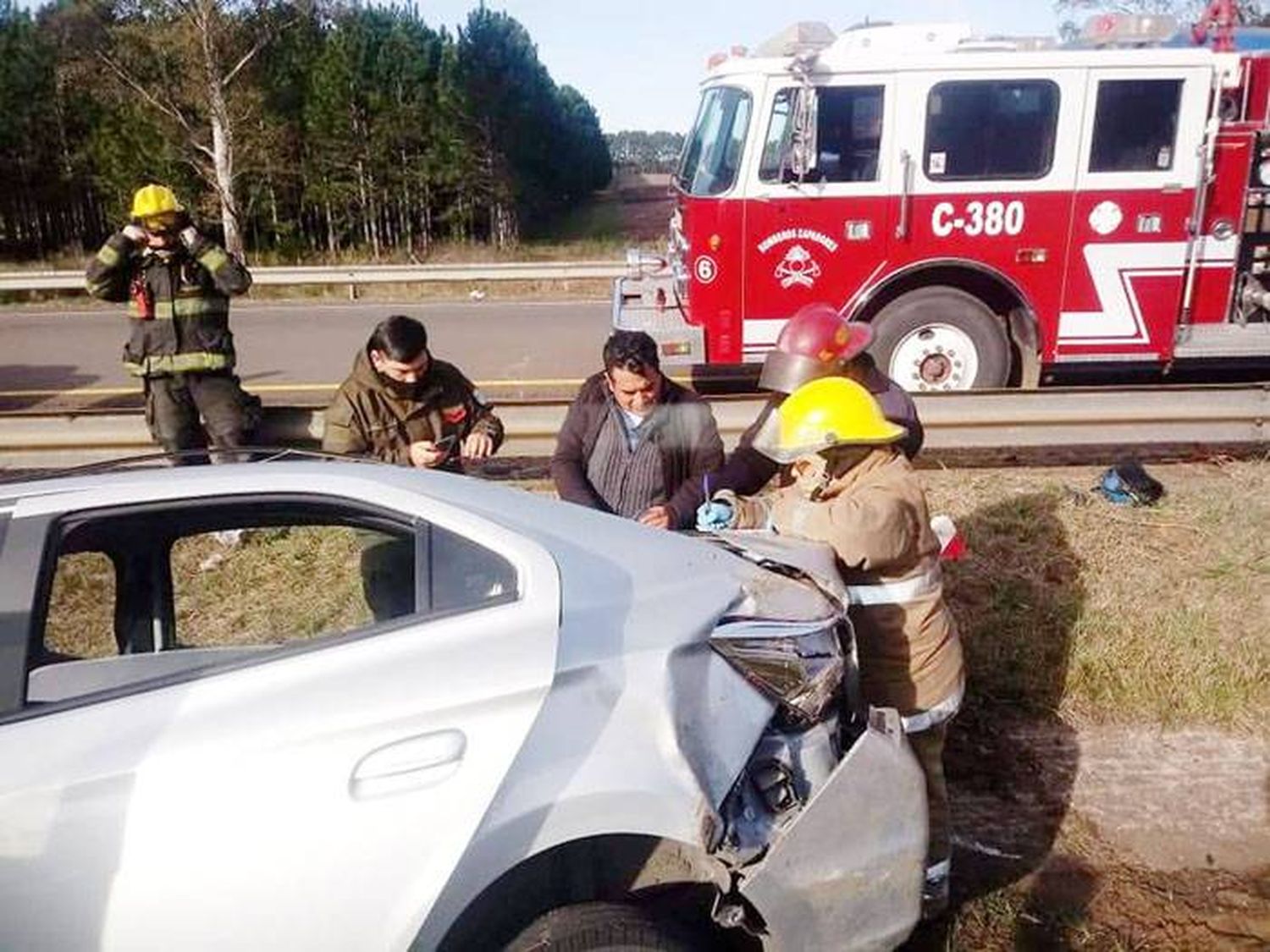 Siniestro vial en la Ruta N° 14