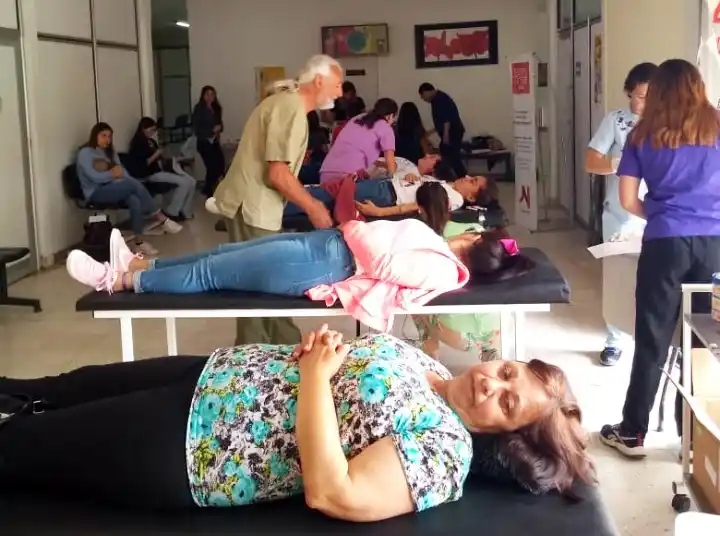 Colecta de sangre en el hospital Ferreyra
