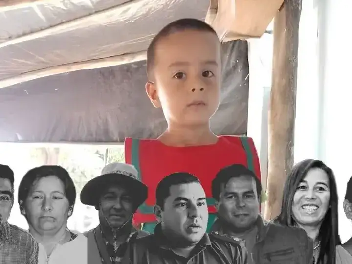 Loan Peña y los acusados por su desaparición.
