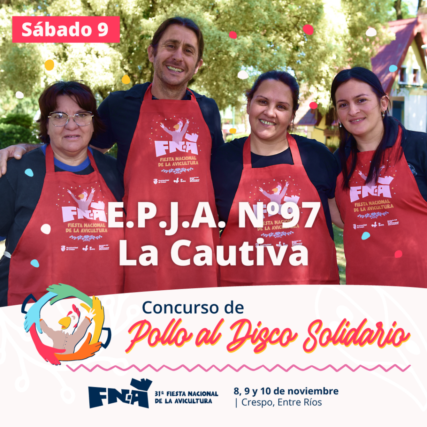 Pollo al disco solidario FNA 2024