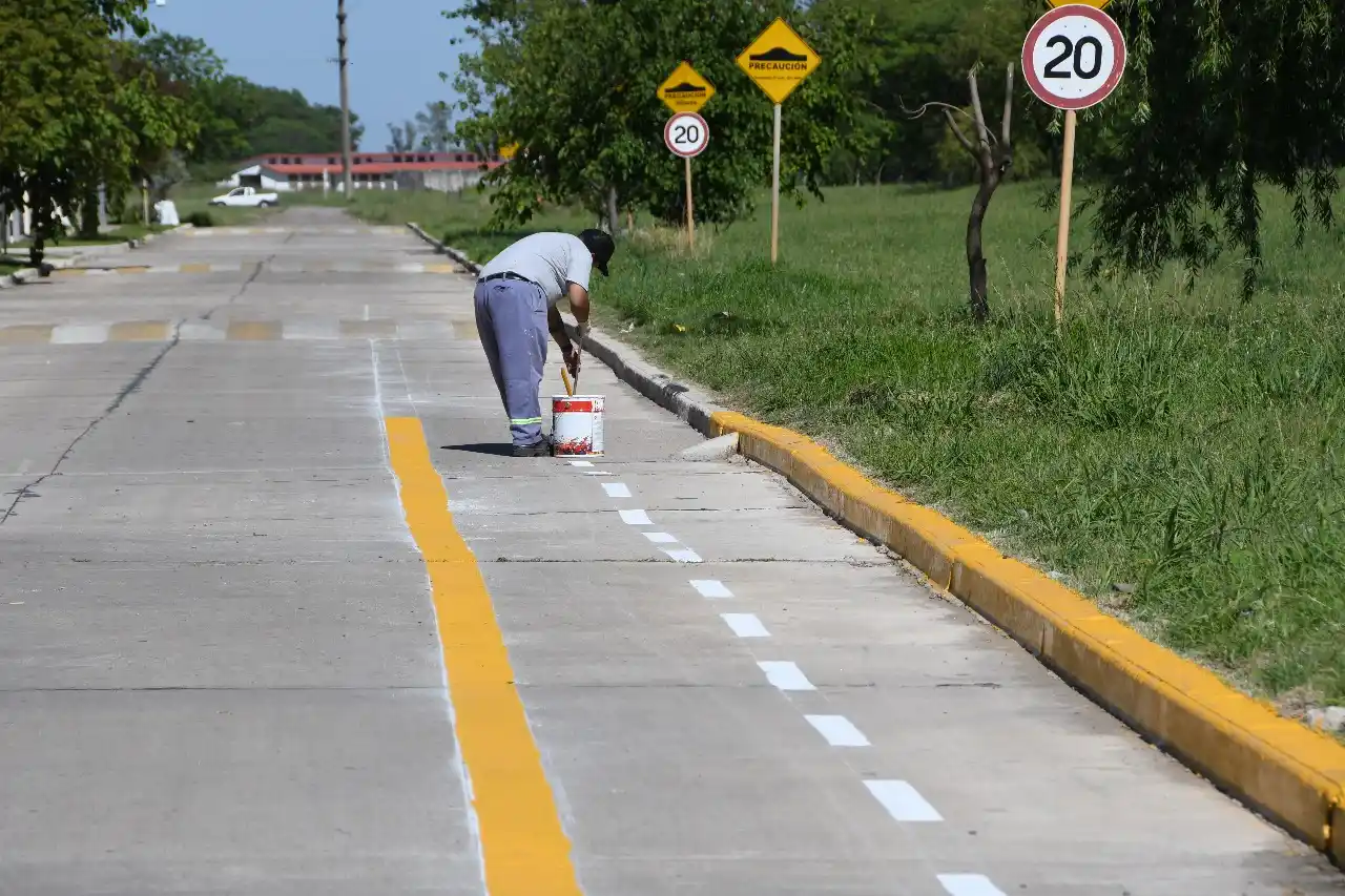 Reordenan un tramo del trazado de la bicisenda en el sur de la ciudad.