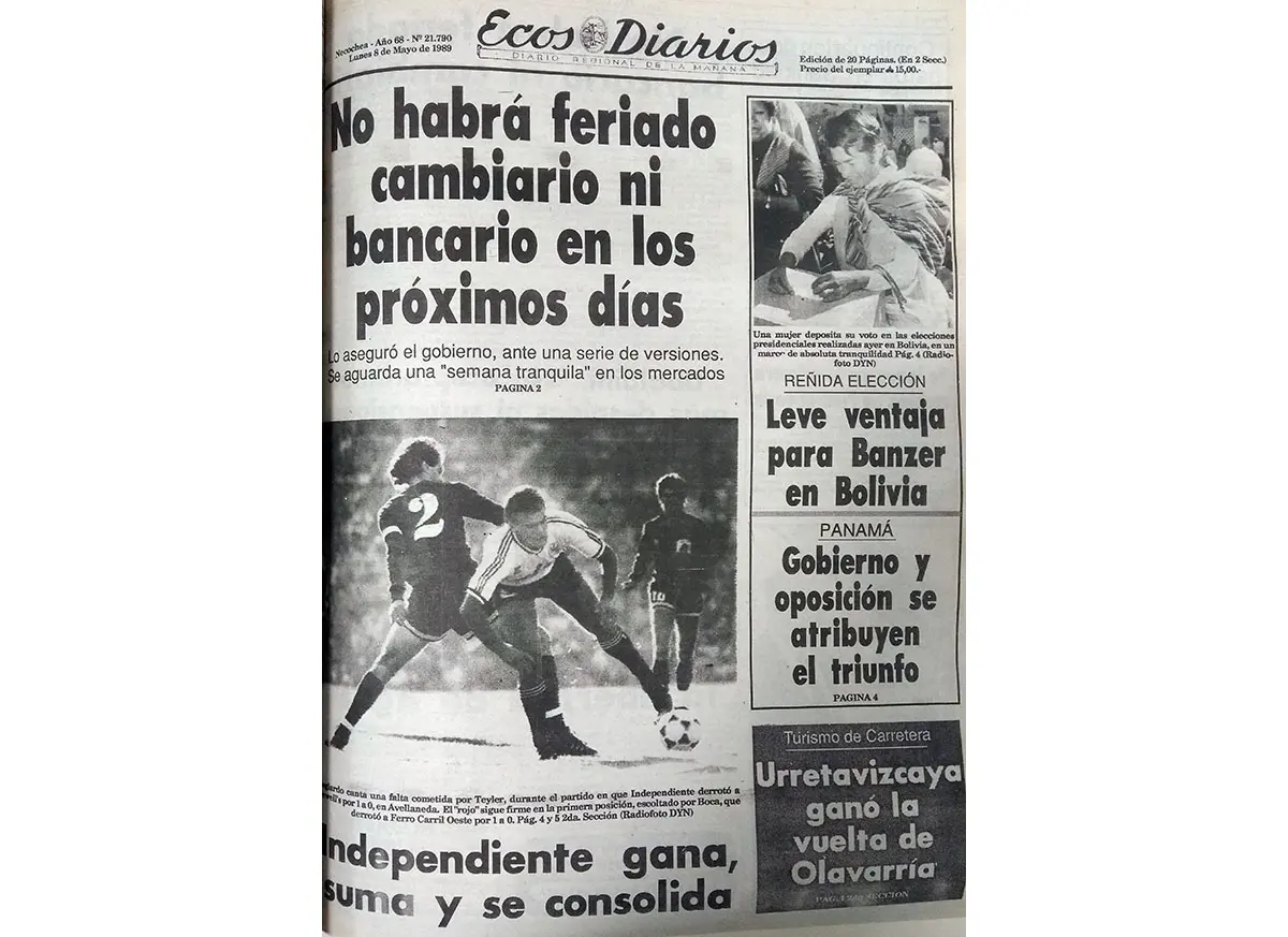 Lunes 8 de mayo de 1989