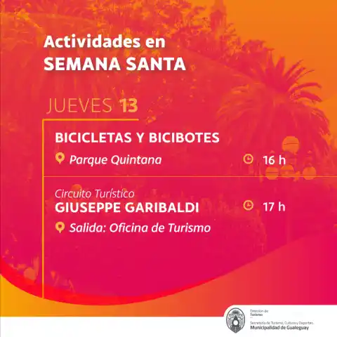 ACTIVIDADES EN SEMANA SANTA