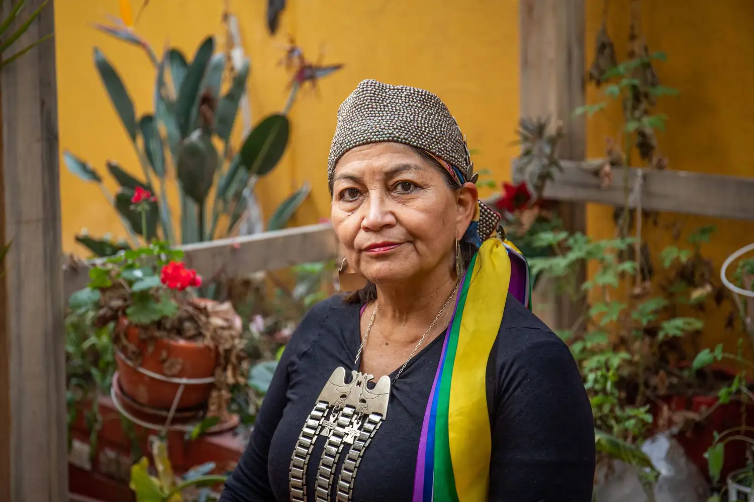 Elisa Loncón, académica mapuche y presidenta de la Convención Constituyente.