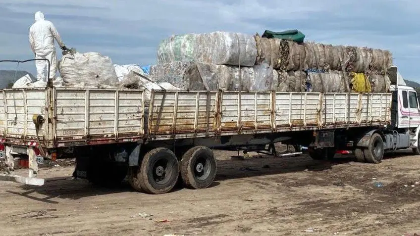 Envío de material reciclado