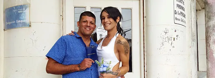 Un casamiento que forma parte de una historia de reivindicación